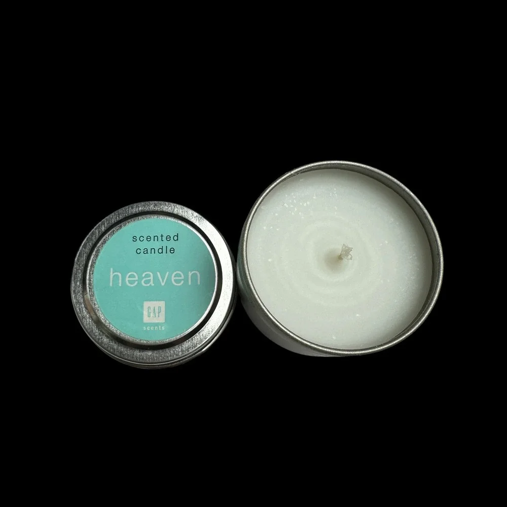 heaven ~ Gap Scents‎ ~ '90s Candle ~ 1.5 oz Travel Tin ~ Vintage ~ Made in USA
